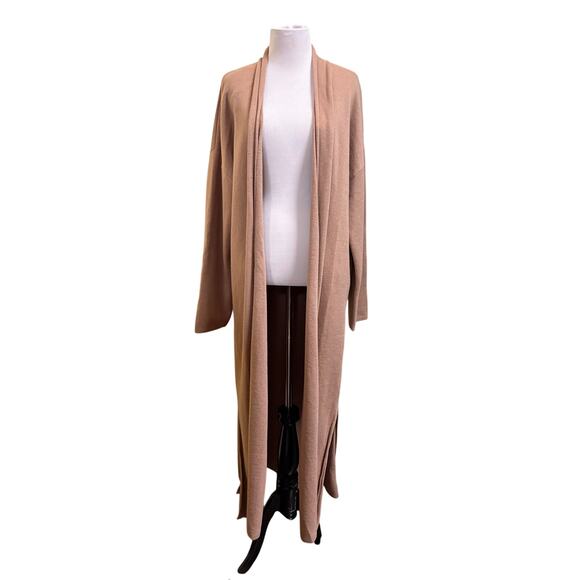Banana Republic Factory Open Front Duster Cardigan Brown Size XL - Picture 1 of 9